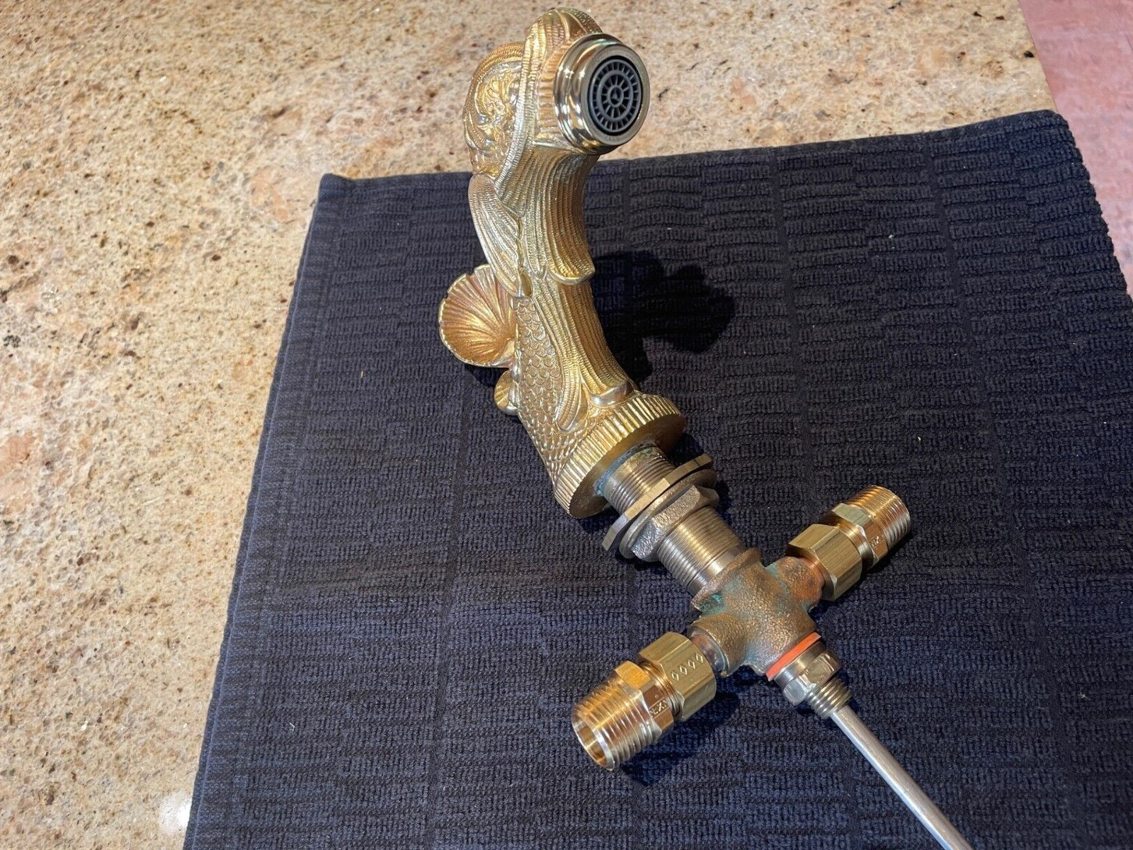 Vintage Phylrich Dolphin Spout For WideSpread Faucet Sherle Wagner