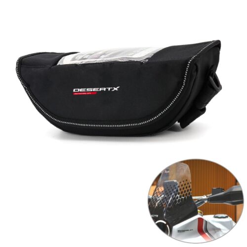 Handlebar Tool Bag Waterproof Case Pouch Strap For Ducati Desert X 2024 2023 - Picture 1 of 10