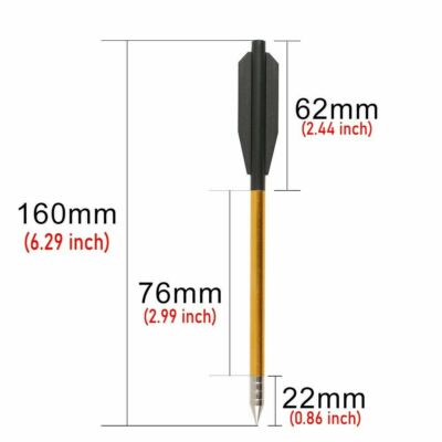 36-Pack Aluminum Crossbow Bolts/Arrows – For 50 & 80 LB Crossbows – Red Feathers