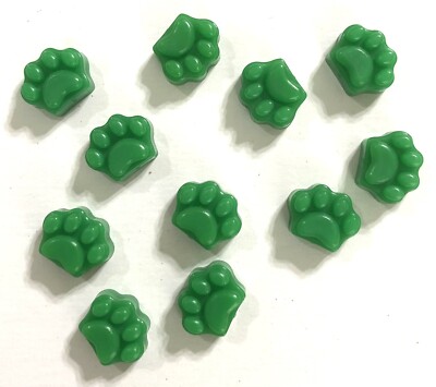 Animal Planet Explorer-opoly 2016 Game Replacement Part - Green Pawprint Markers