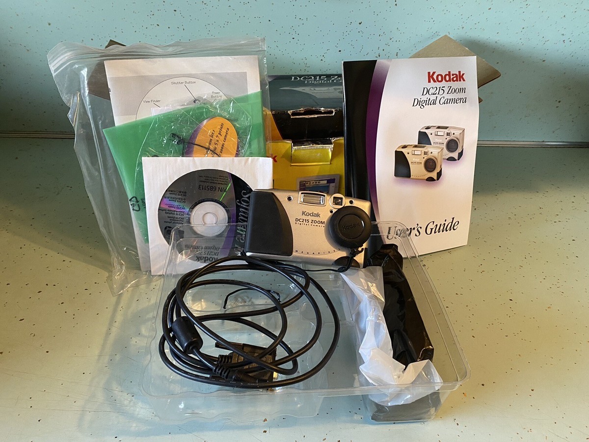 Kodak DC215 1MP Compact Digital Camera Works Tested w/ 2x