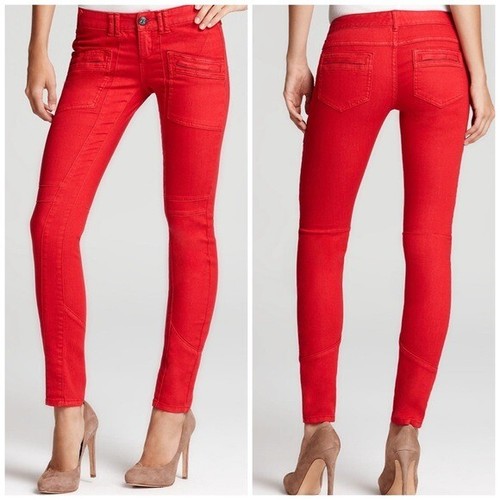 Free People Womens Jeans Size 26 Red 
