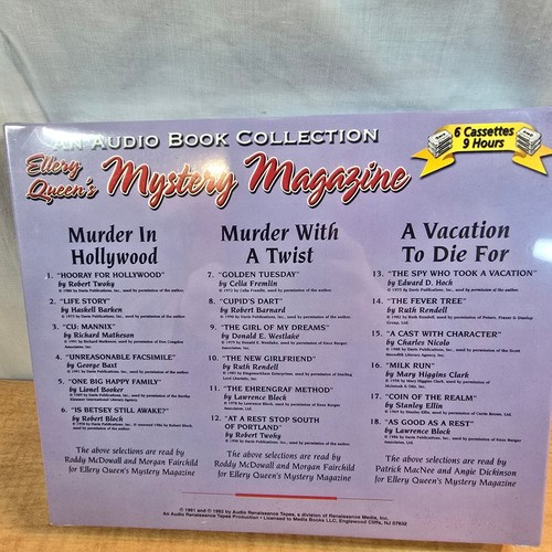 Audiobook collection Ellery Queen's Mystery Magazine FACTORY SEALED 18 books - Picture 7 of 7