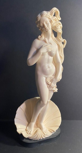 Italy Alabaster Resin Sculpture Statue A. Santini - BIRTH OF
