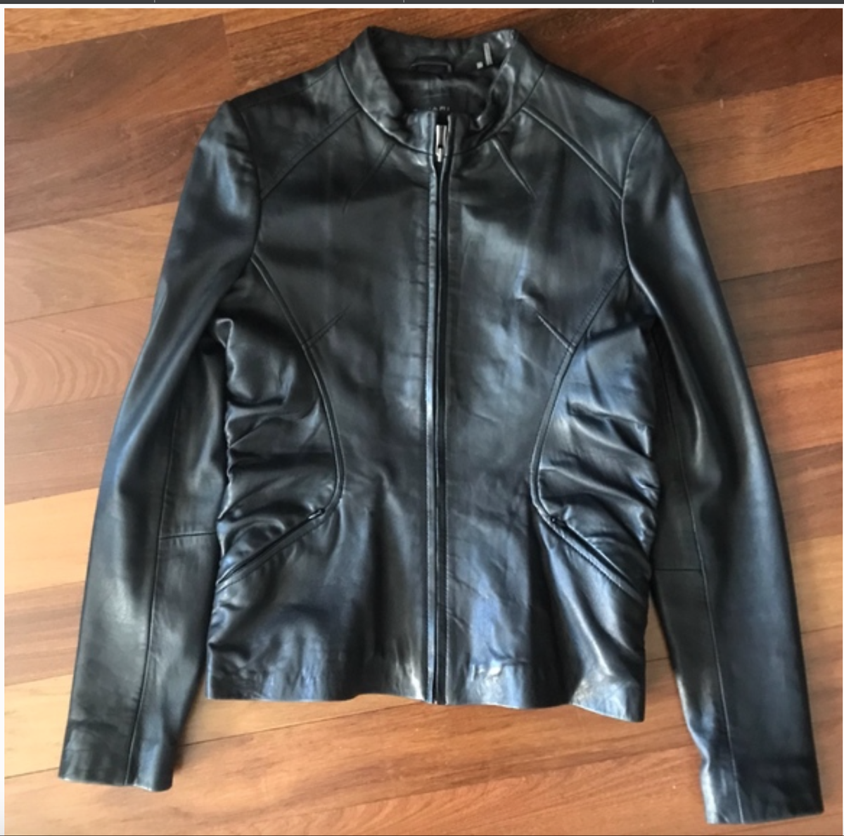 Tahari Ultra soft leather jacket with great details size Small | eBay
