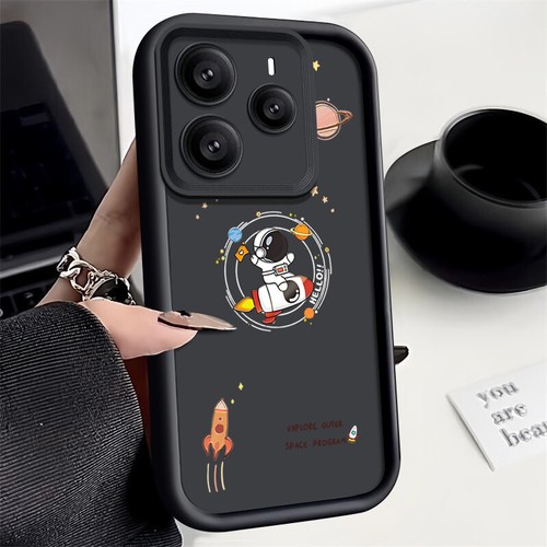 For Xiaomi Redmi Note 14 13 12 11 Pro 14T 13T Astronauts Silicone TPU Case Cover - Picture 14 of 18