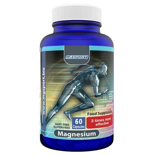Sport Food Supplement Magnesium Vitamin Leg Cramps Sore Muscles Pain Relief 60ct - Picture 1 of 6