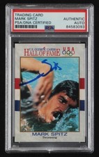 Mark Spitz Signed 1991 Impel U.S. Olympic Hall of Fame #2 Card Auto PSA