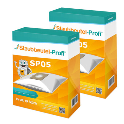 20 Staubsaugerbeutel SP05 passend für Rowenta RO2321EA Power Space
