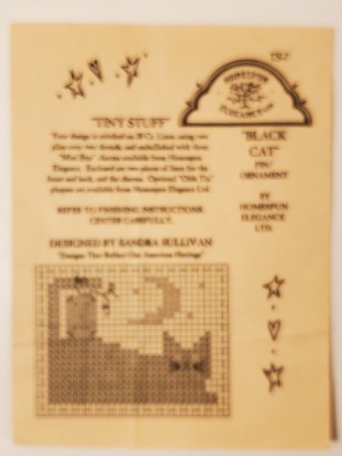 3 Homespun Elegance Cross Stitch Patterns Summer Hare Celebrations Black Cat - Picture 12 of 12