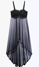 Savage X Fenty Corded Lace And Tulle Maxi Slip Lingerie, XL NEW