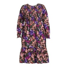 Terra Sky Women's Plus Size Floral Tiered Peasant Dress U pick NEW