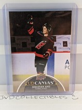 Sebastian Aho UD Canvas 2021-22 Upper Deck Series 2 Hockey NHL Card C134
