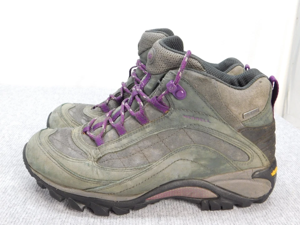 Туристические ботинки Merrell женские размер 8,5 сирена водонепроницаемые средний размер кожа (J21494) - Изображение 4 из 4