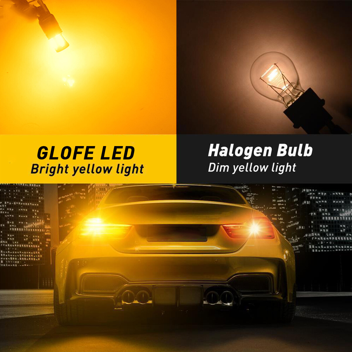 Light Bulbs & LEDs For Nissan Altima 1156 Amber 'Watermelon' LED Bulb For Glass Lens Lights - Single Wire Style (LD-1001), Made In Taiwan 1156 LED Bulb - Foto 9