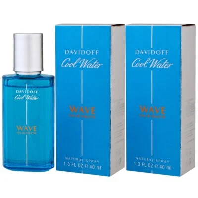 Davidoff Cool Water Wave Man - Men 2 x 40 ml Eau de Toilette EDT Set Herrenduft