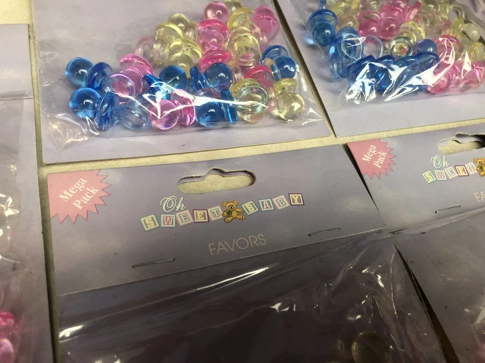12 Paquetes de Favores de Confeti y Chupete Oh Sweet Baby - Fiesta Baby Shower Nuevo Foto 4 de 4