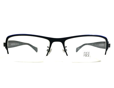 Face A Face Brillenfassung Loris 1 9231 Schwarz Blau Rechteckig 55-18-135