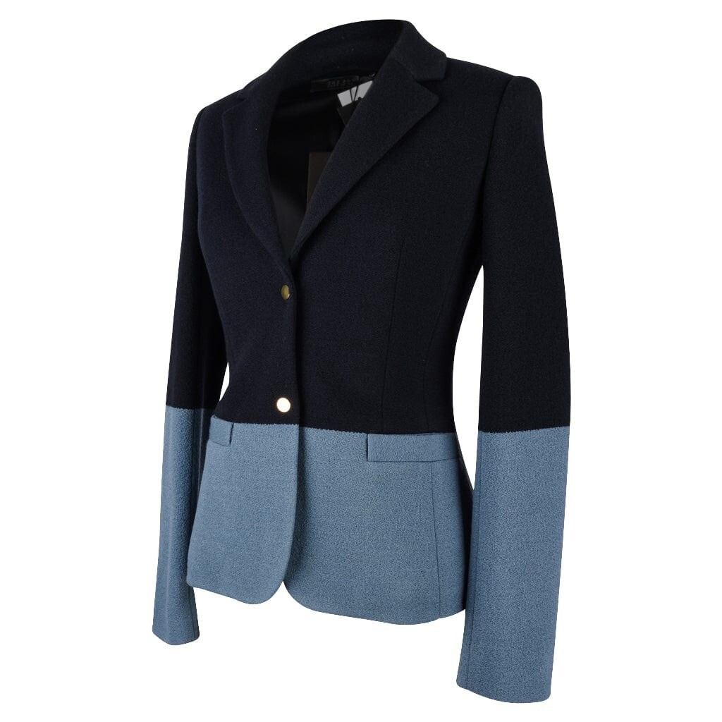 FILA Blazer colorblock The Row lana blu navy azzurro indossato in tute taglia 2