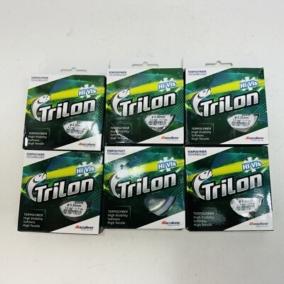 6 Pack -  Mazzaferro LINE TRILON HI-VIS 300M Blue