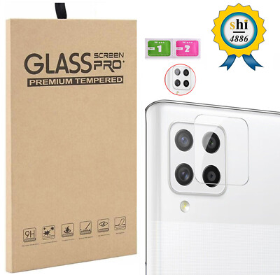 3XFor Samsung Galaxy A42/A12 /F62 /M12 /F12 Tempered Glass Camera Lens Protector