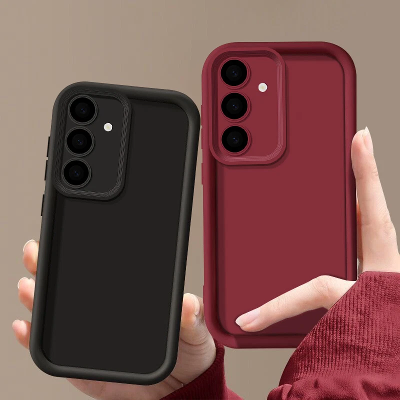Shockproof Silicone Phone Case for Samsung S25 S24 FE S23 Ultra A55 A15