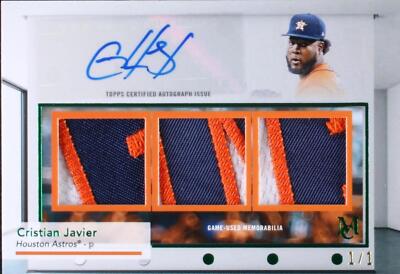 2024 Topps Museum Collection - Cristian Javier #SWTRA-CJ for sale