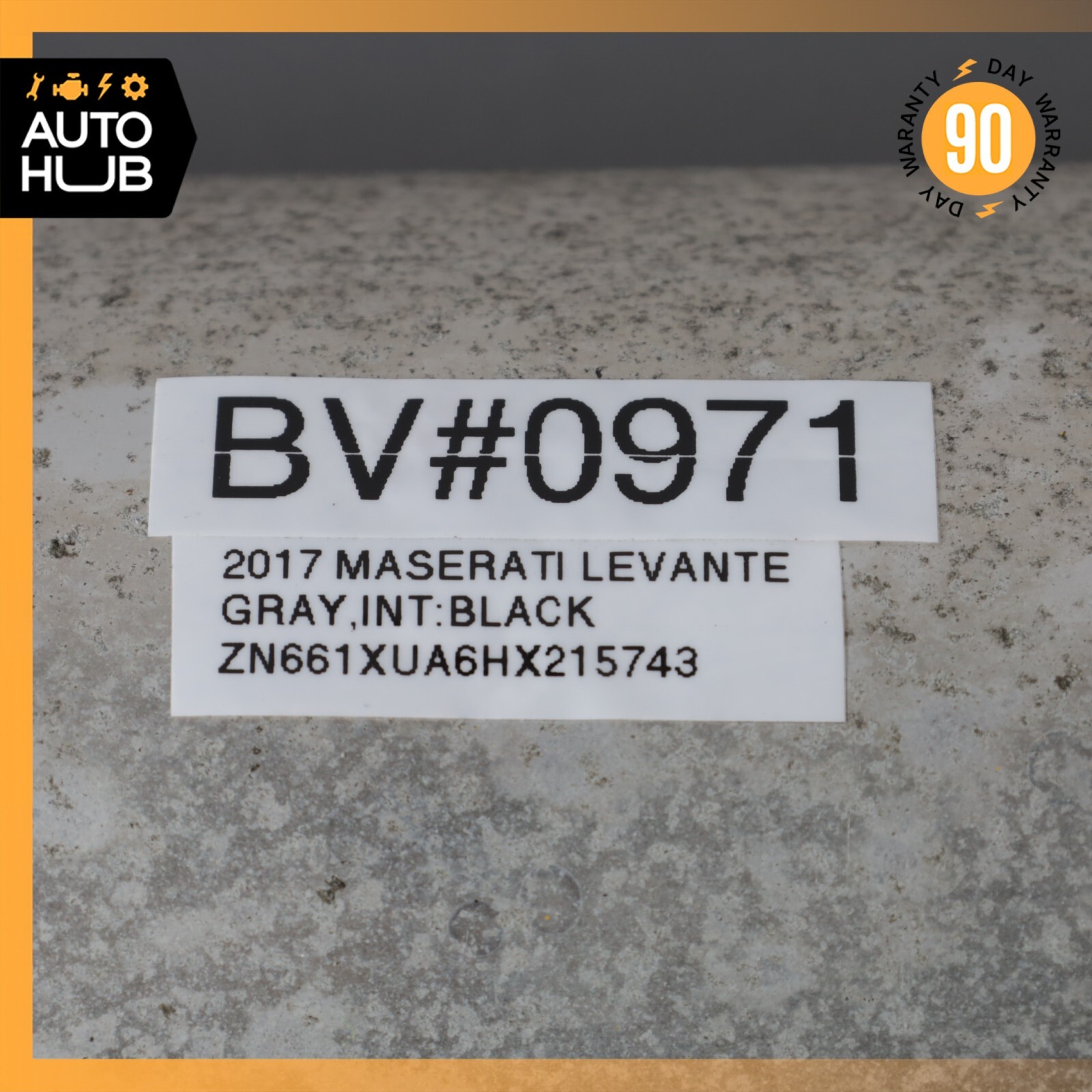 17-22 Maserati Levante M161 Rear Air Ride Suspension Reservoir Tank OEM 44k