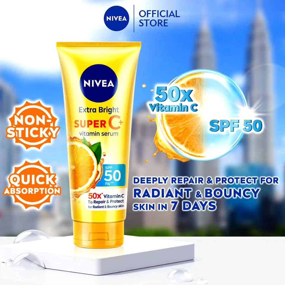 NIVEA Extra Bright Super C+ Vitamin Serum 70 ml - Image 3 of 4