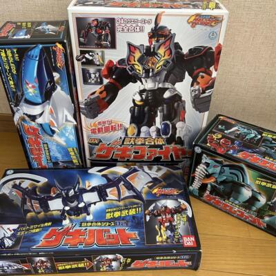Power Rangers Jungle Fury Gekiranger Megazord 4p set BANDAI Japan