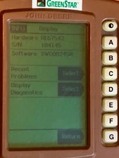 JOHN DEERE GREENSTAR BROWN BOX GPS Display RE67542 ALT# PF80365 PF90423 PF8016