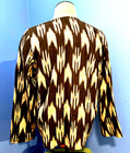 J JILL nwt PUREJILL blouse IKAT OPEN FRONT BOHO SHIRT long sleeve womens L XL — photo 4