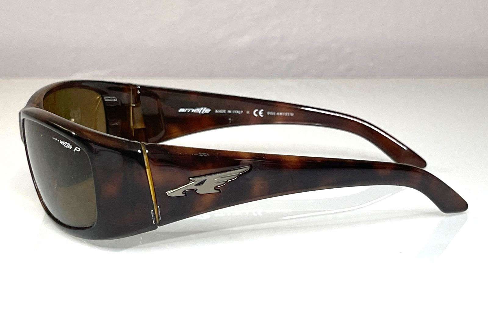Vtg Tortoise Shell Arnette Quick Draw Sunglasses … - image 7