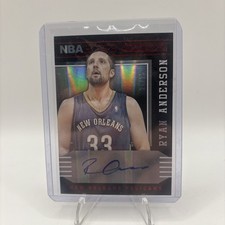2014-2015 NBA Hoops Ryan Anderson Hot Signatures Red /25 Sp Pelicans