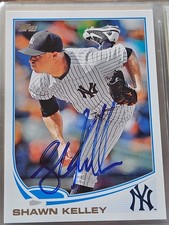 2013 Topps SHAWN KELLEY Yankees In-Person Signed Autographed AUTO