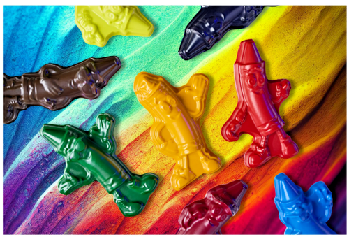 Buntstifte in Charakterform mit Crayola-Spitze, 8 Stück, limitierte Auflage nicht mehr produziert Buntstiftfarbe - Bild 3 von 6