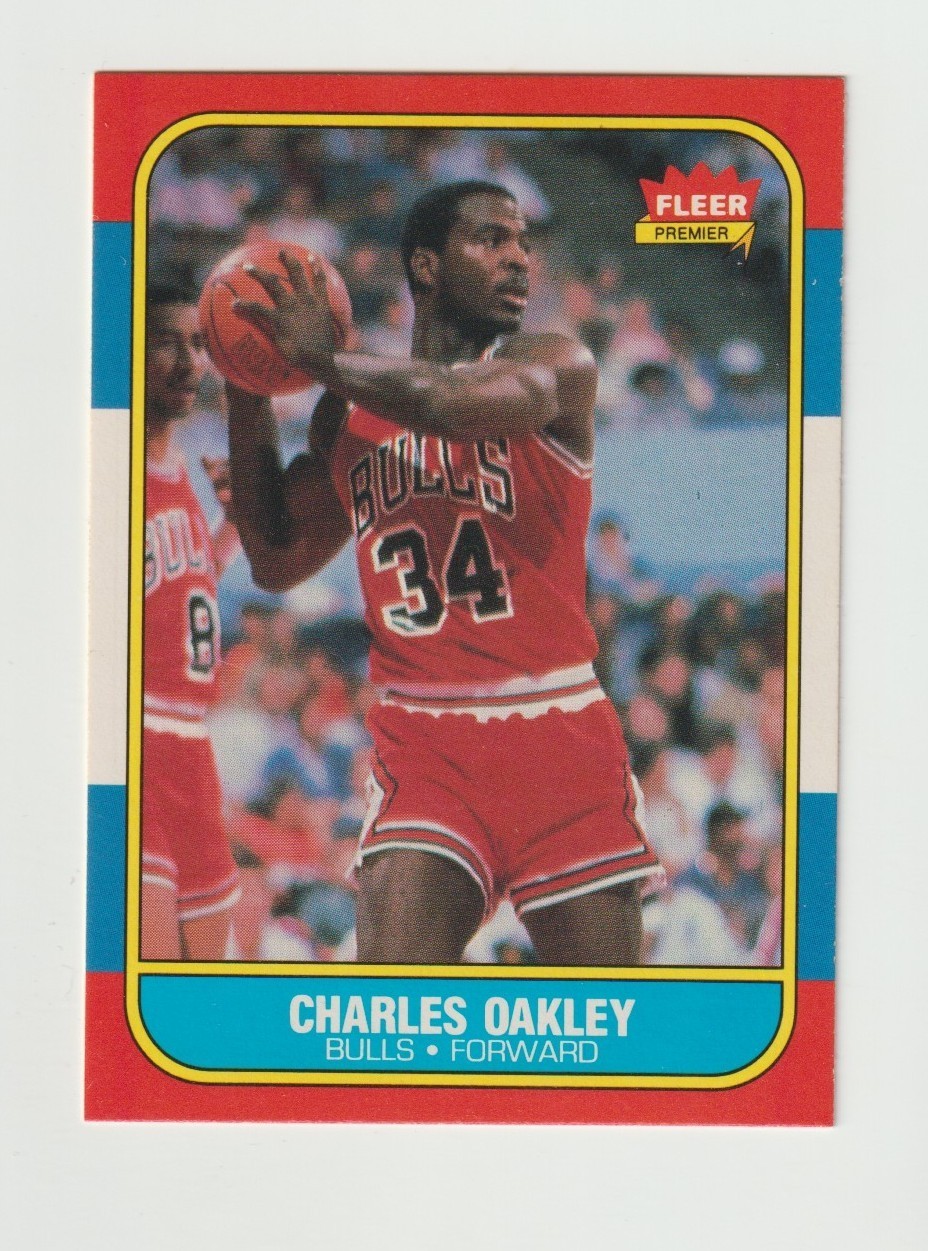 1986-87 Fleer Charles Oakley RC #81 Sharp Clean Chicago Bulls *BCGUYS*