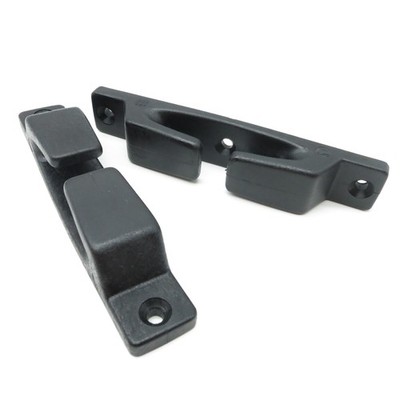 2x lip cleat nylon black 158mm boat cleat mooring slip cleat boat cleat