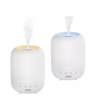 Pure Hume Sense Top Fill Humidifier 2 Pack Bonus Bundle 3 L Tank 2 Filters