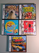 Lot of 5 Nintendo DS Games Zoo Tycoon Zhu Zhu Pets Despicable Me Mini RC Rally