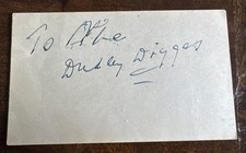 Actor DUDLEY DIGGES Signed AUTOGRAPHED 3x5 Invisible Man Maltese Falcon D. 1947