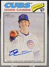 Topps Heritage 2025 Owen Caissie Cubs Rookie Autograph #360 3-Card Lot