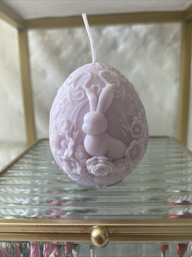 Handmade Candles Egg Easter Essence Oil Lavender Soy Wax Purple lilac - Picture 5 of 15