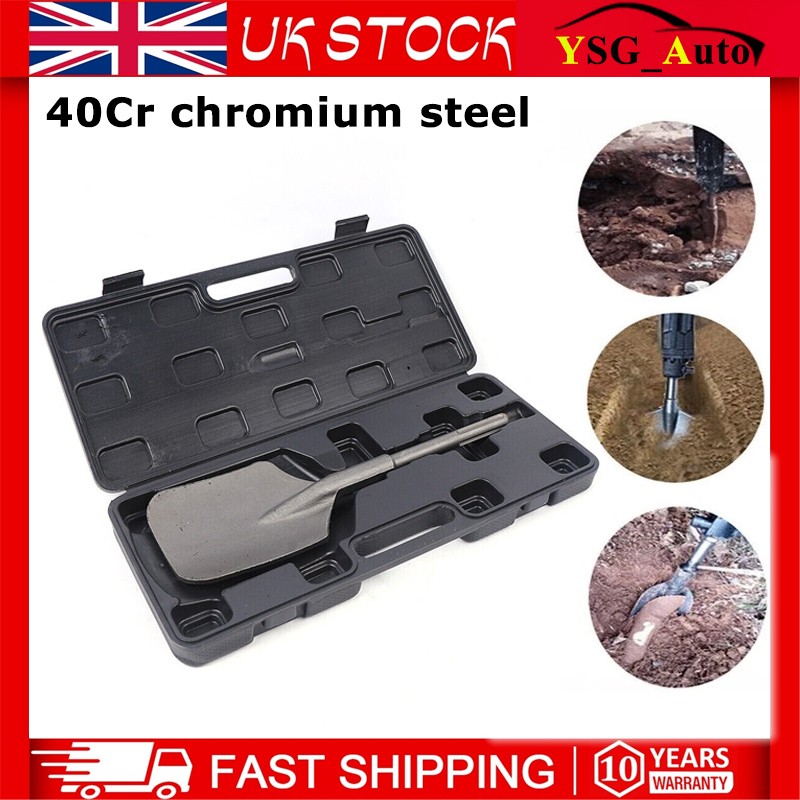 Clay Spade Bit Chisel SDS Max Tile Lifter Floor Scraper Ceramic Breakers Silver