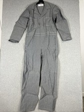 Team Safety Apparel Men's Blue/Gray Cotton Coveralls Sz 40 RN 83393 VTG USA