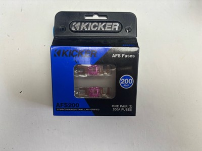 Kicker AFS200 200 Amp Platinum-Plated AFS Fuses with Color Coded Casing-new