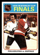 1975 TOPPS STANLEY CUP FINALS 1 VG HOCKEY