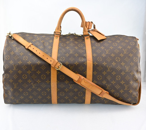 Auth Louis Vuitton Monogram Keepall Bandouliere 60 M41412 Boston Bag J3355S808