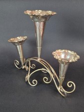CENTROTAVOLA - EPERGNE - PORTA FIORI IN METALLO ARGENTATO ANNI '50