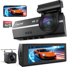 Dashcam Auto Vorne Hinten 4K+2K  64GB Speicherkarte WLAN Dashcam Rückfahrkamera
